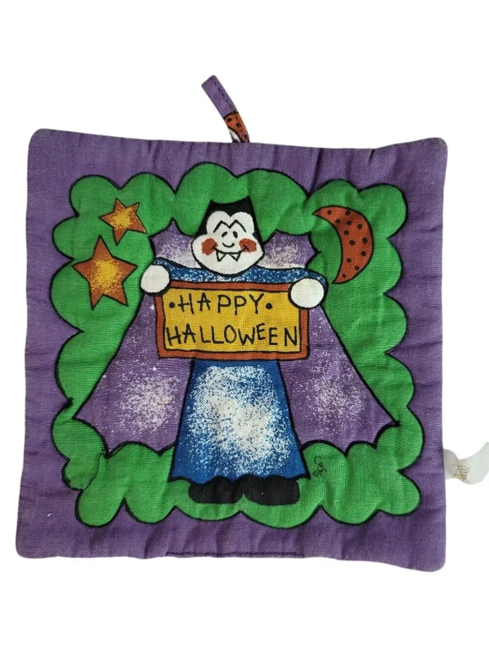 Halloween Pot Holder Purple 6.5